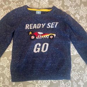 Baby Gap Ready Set Go race car sweater.